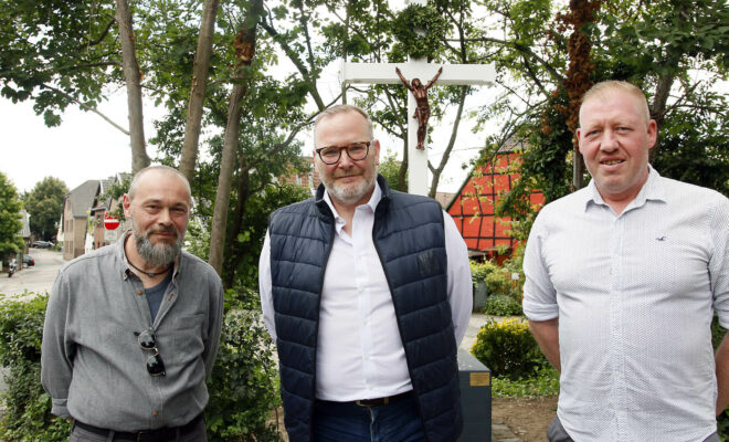 (V.l.) Günter Nießen, Manuel Ziegner, Wellm Goebels