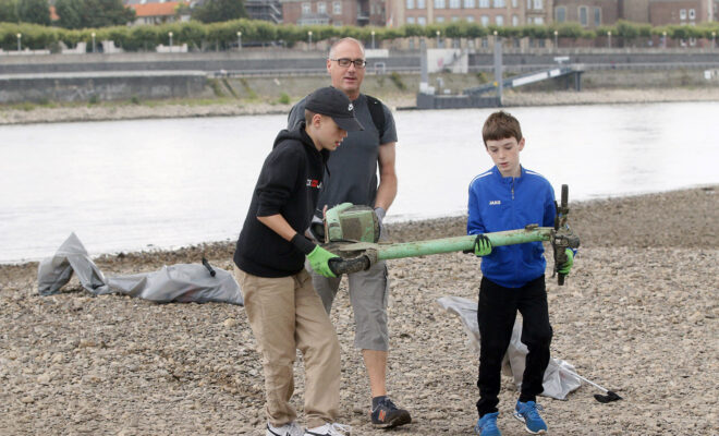 Rhine Clean Up 2021 in Düsseldorf