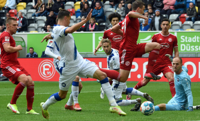 Fortuna Düsseldorf gewinnt gegen den Karlsruher SC