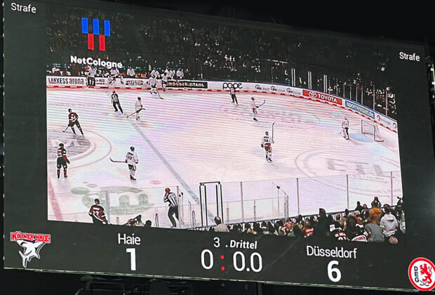 Die Kölner Haie verlieren 1:6 gegen die Düsseldorfer EG