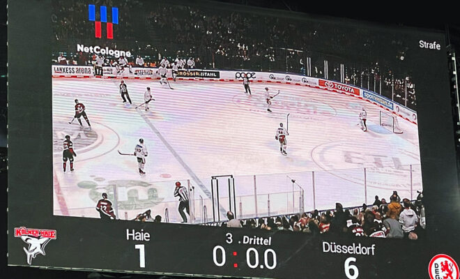 Die Kölner Haie verlieren 1:6 gegen die Düsseldorfer EG