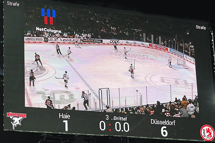 Die Kölner Haie verlieren 1:6 gegen die Düsseldorfer EG