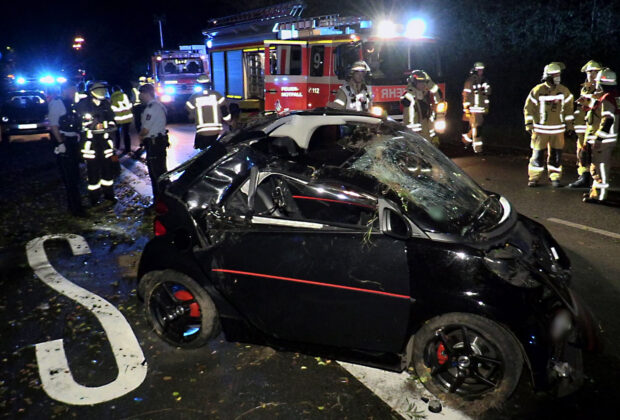 Düsseldorf Münchener Straße Unfall am 3. Oktober 2021