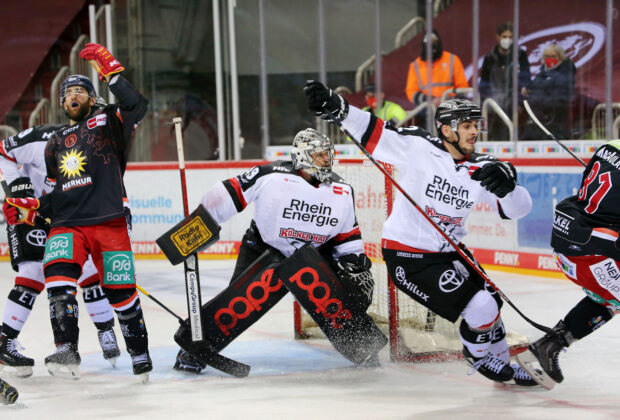 Rheinisches Derby im Eishockey: Die DEG empfing in Düsseldorf die Haie aus Köln.