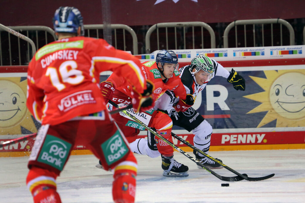 Die DEG Düsseldorf verlor gegen die Krefeld Pinguins in der Overtime.