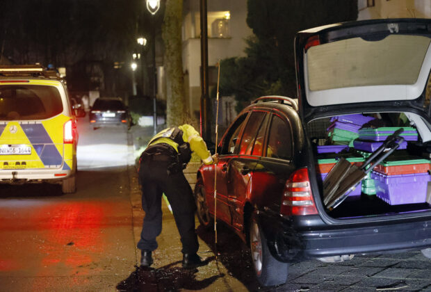 Ende einer Verfolgungsfahrt in Düsseldorf Benrath.