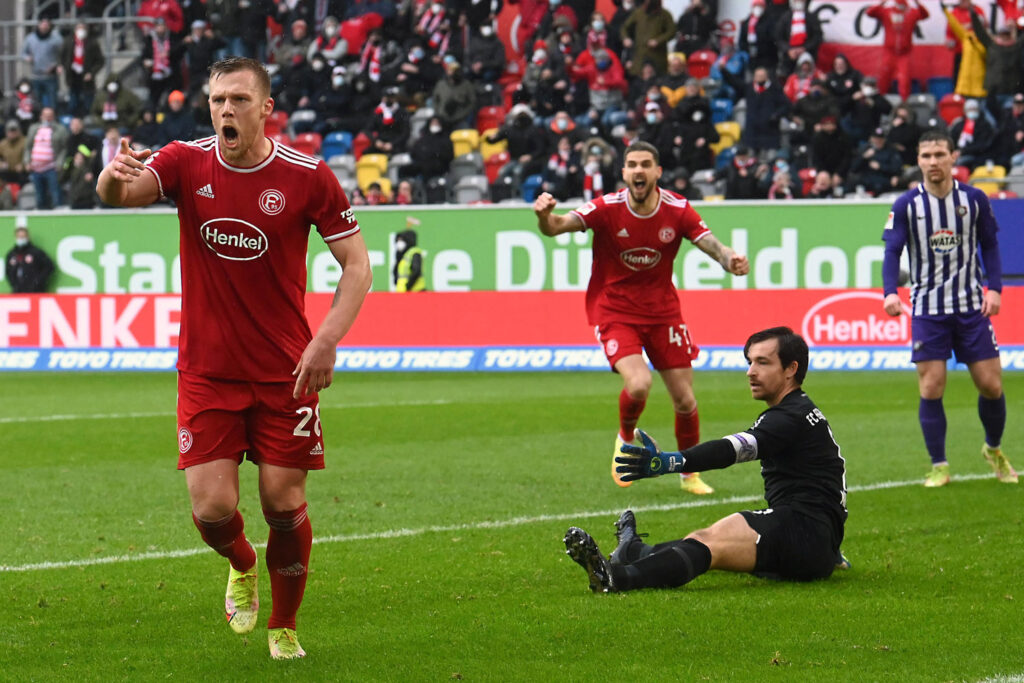 Fortuna Düsseldorf gewinnt gegen Erzgebirge Aue