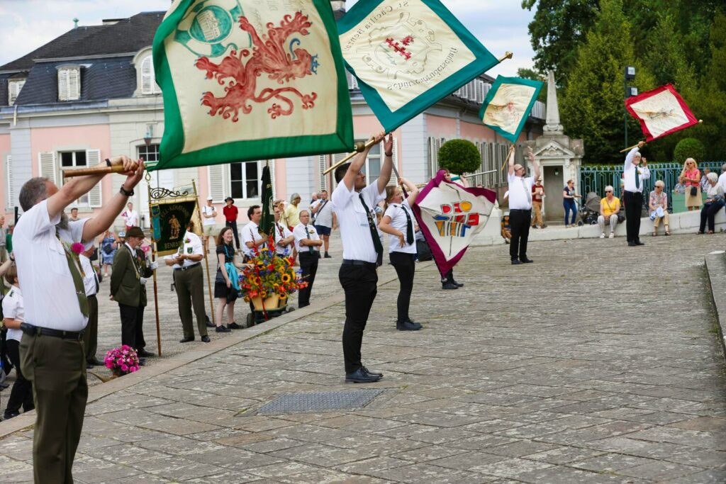 Am ersten Juli-Wochenende 2022 feierte die St. Cäcilia Schützenbruderschaft Düsseldorf Benrath ihr Schützenfest.