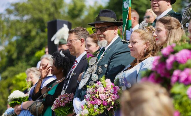 Am ersten Juli-Wochenende 2022 feierte die St. Cäcilia Schützenbruderschaft Düsseldorf Benrath ihr Schützenfest.
