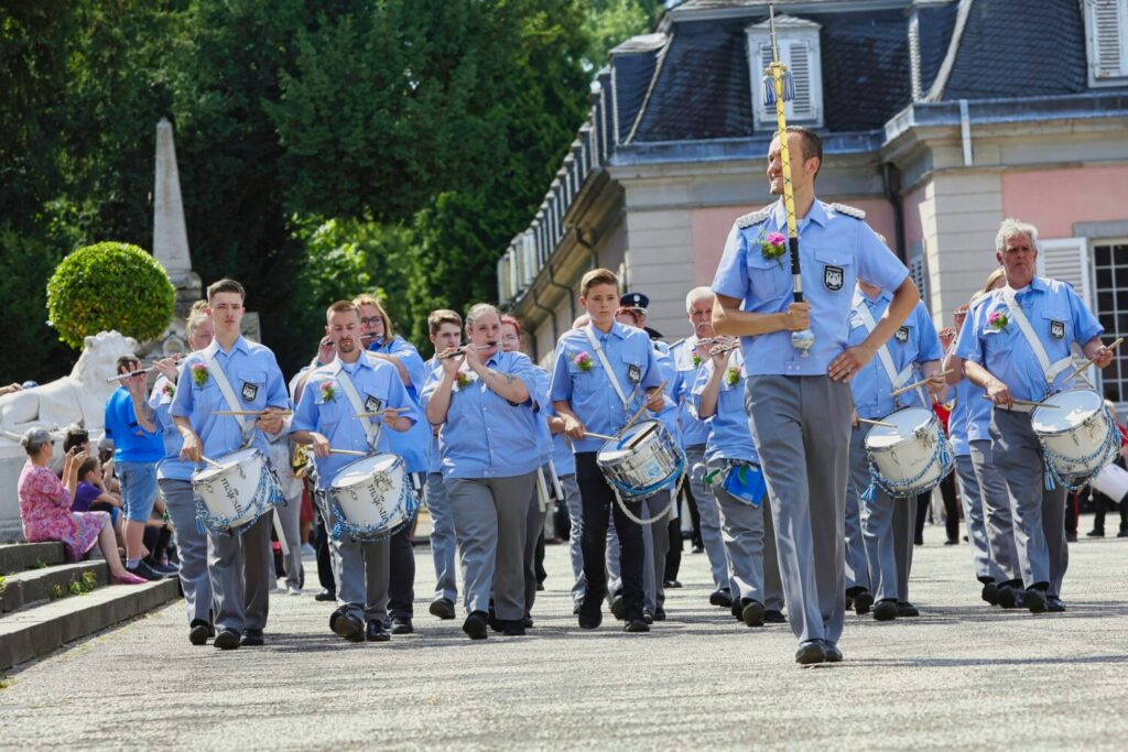 Am ersten Juli-Wochenende 2022 feierte die St. Sebastianus Schützenbruderschaft Düsseldorf Benrath ihr Schützenfest.