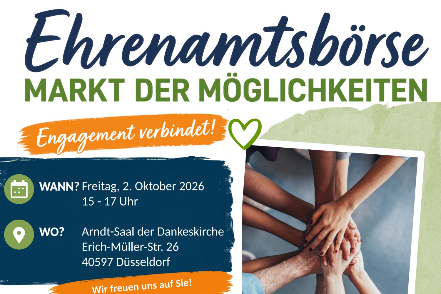 Düsseldorf Benrath: Einladung zur Ehrenamtsbörse am Freitag im Arndtsaal - ...