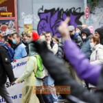 Der Gegenprotest machte deutlich, was er von den Impfgegnern hielt